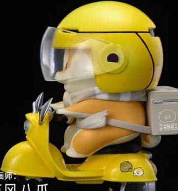Animal Planet Studio Shiba Inu Series: Delivery Rider (Yellow)