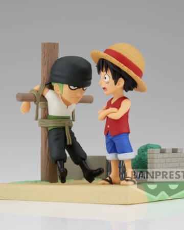 ONE PIECE WORLD COLLECTABLE FIGURE LOG STORIES-MONKEY.D.LUFFY&RORONOA ZORO-