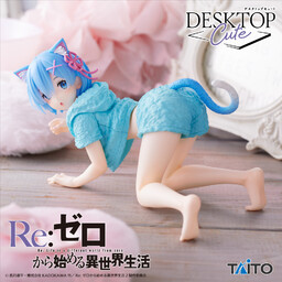 (TAITO) RE:ZERO STARTING LIFE IN ANOTHER WORLD DESKTOP CUTE FIGURE - REM (CAT ROOMWEAR VER.)