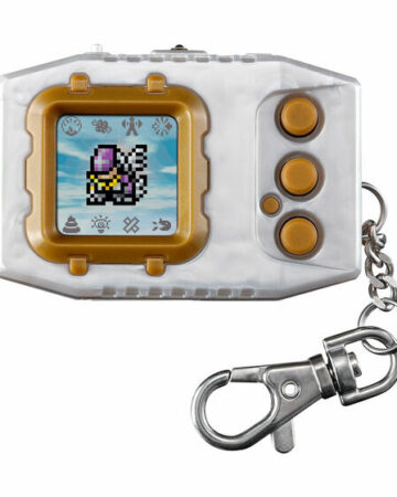 Bandai Online Shop Exclusive - Mobile LCD Toy - Digimon Pendulum Color Zero Virus Bs (Original Pearl White Gold)